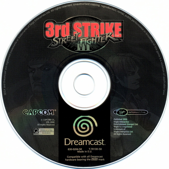 Street-Fighter-III---3rd-Strike-PAL-DC-cd | Arcade Artwork