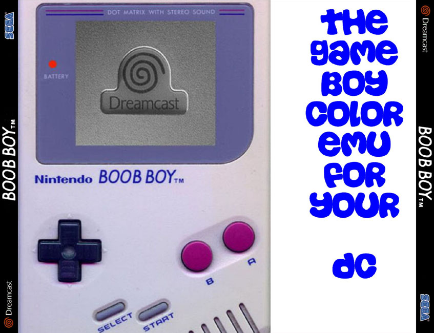 Boobboy Gameboy Emulator Ntsc Back Arcade Artwork